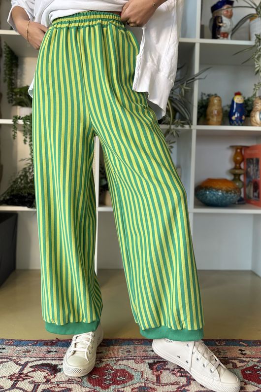 Sunday Morning Demi Bloom Pant Lime / Emerald